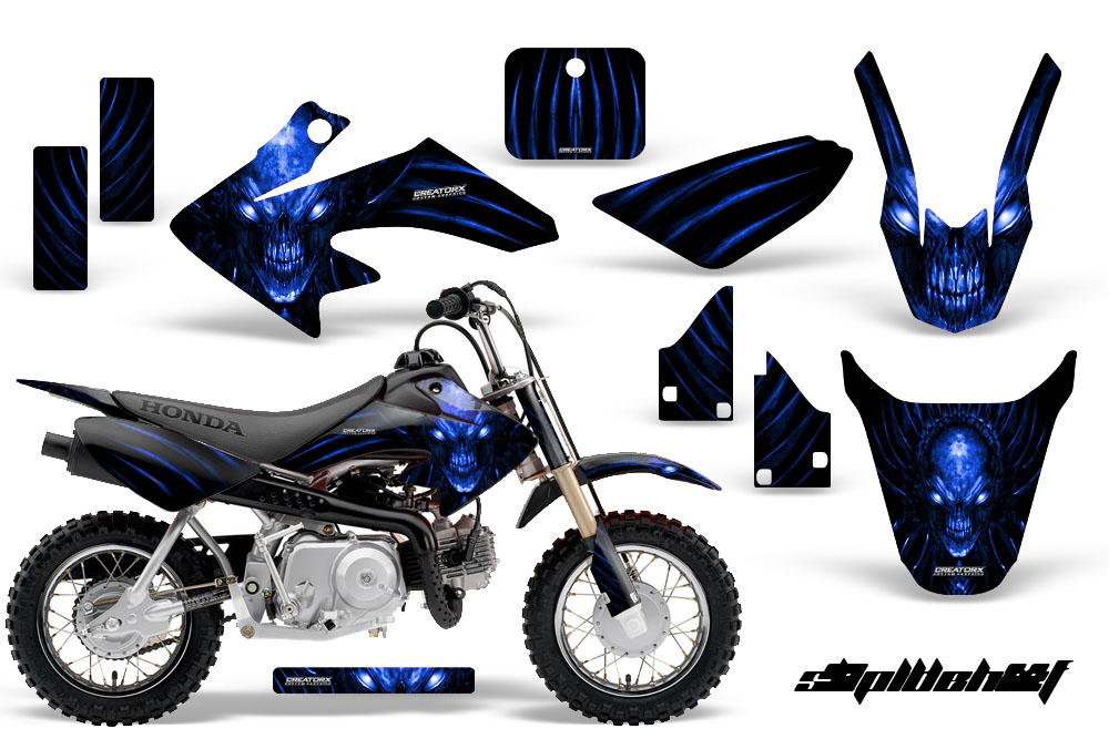 CRF 50 Graphics Kit Skull Chief Blue Black